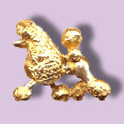 14K Gold Trotting Poodle