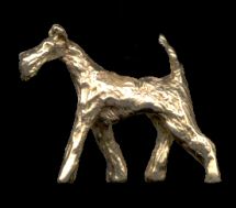 14K Gold Irish Terrier Trotting (small) 