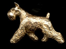 14K Gold or Sterling Silver Large Trotting Giant Schnauzer