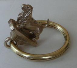 Solid Bronze Mini Sculpture Keyring-Side View