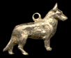 14K Gold German Shepherd Dog 1 Charm for Charm Bracelet