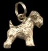14K Gold Soft-Coated Wheaten Terrier Charm for Charm Bracelet