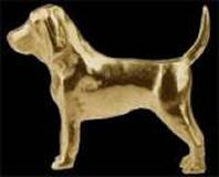 14K Gold Bloodhound Charm #2 for Charm Bracelet 