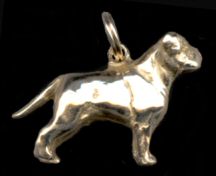 14K Gold Bullmastiff Charm for Charm Bracelet