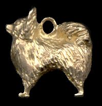 14K Gold Long Coated Chihuahua Charm for Charm Bracelet 
