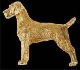 14K Gold German Wirehaired Pointer Charm for Charm Bracelet 