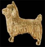 14K Gold Silky Terrier Charm for Charm Bracelet