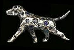 Large Trotting Dalmatian with Sapphire Spots