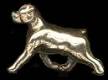 14K Gold Small Trotting Rottweiler