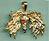 14K Gold Afghan "Hound from Hell"
