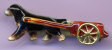 14K Gold with Enamel Artwork Bernese Mountain Dog and Cart