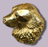 14K Gold or Sterling Silver Large Bernese Mountain Dog Head