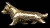 14K Gold Dog Jewelry Cardigan Welsh Corgi Small Trotting 
