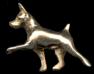 14K Gold Dog Jewelry Miniature Pinscher Large Hackney Min Pin for Necklace or Brooch