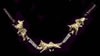 14K Gold Dog Jewelry Norwegian Elkhound Trotting Dog Necklace with Diamond Links