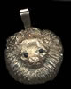 14K Gold Dog Jewelry Pomeranian Large Head with Sapphire Eyes