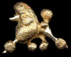 Large Trotting Standard and Miniature Poodle  in 14K Gold or Sterling Silver