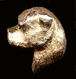 14K Gold Dog Jewelry Rottweiler Head Large