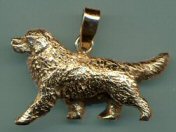 14K Gold Medium Trotting Bernese Mountain Dog
